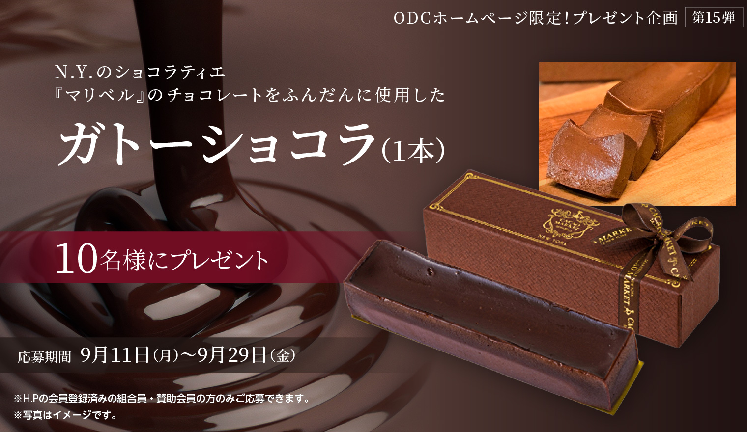 ODCホームページ限定！プレゼント企画　＜第15弾＞