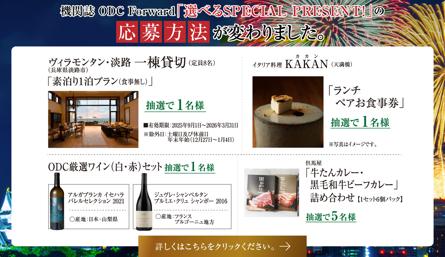 Forwardプレゼントの応募方法が変わりました